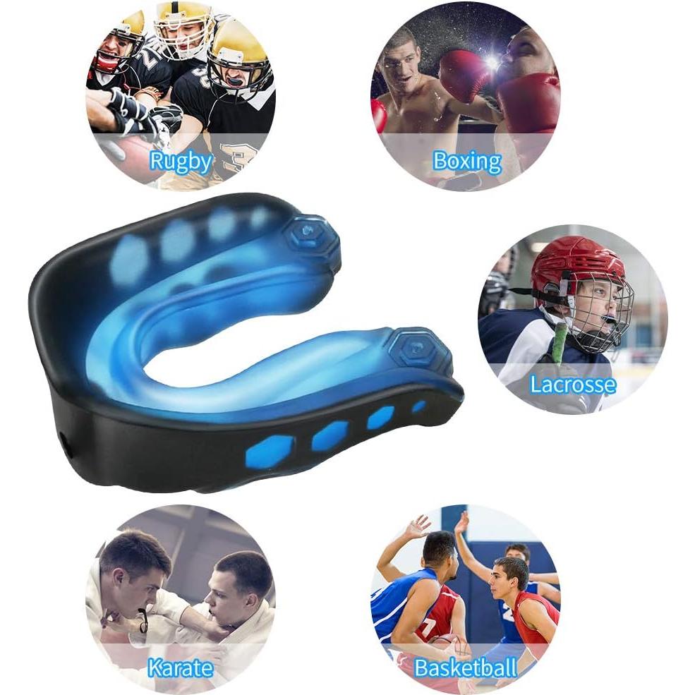 Paquete de 2 Protectores Bucales Suaves Número Uno para Deportes