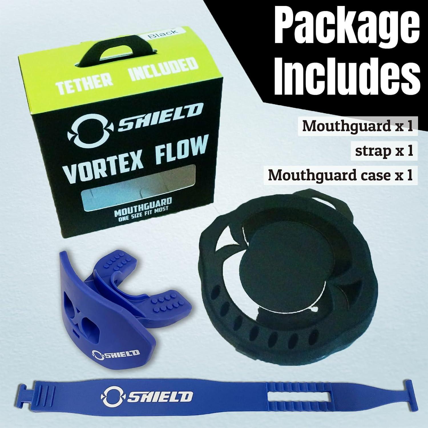 Protector Bucal O Shield Vortex Flow Doble Capa Azul Real