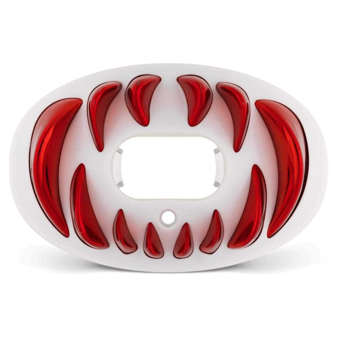 Protector Bucal Battle Sports Oxygen Chrome 3D Predator - Blanco/Rojo