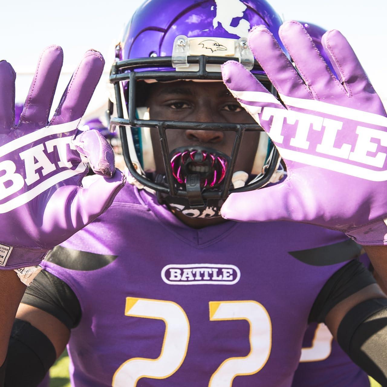 Protector Bucal Battle Sports Oxygen Chrome 3D Predator - Blanco/Rojo