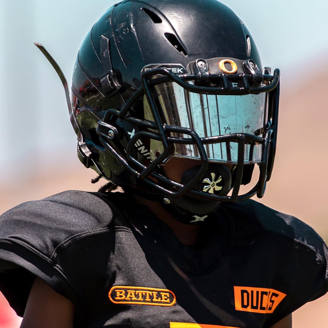 Protector Bucal de Fútbol Battle Sports Oxygen Spinner - Negro/Dorado