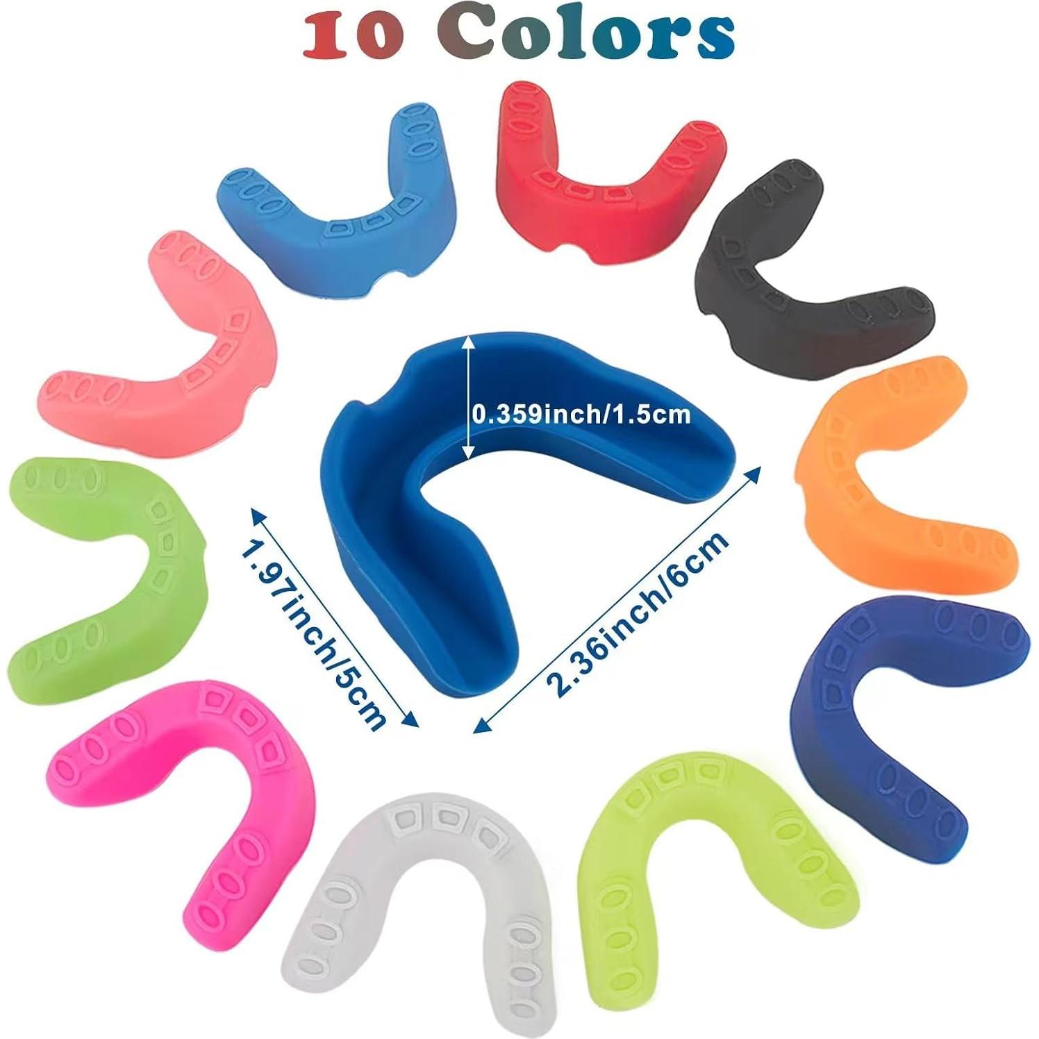 20 Protectores Bucales Deportivos ApexCraft - Silicona Grado Alimenticio