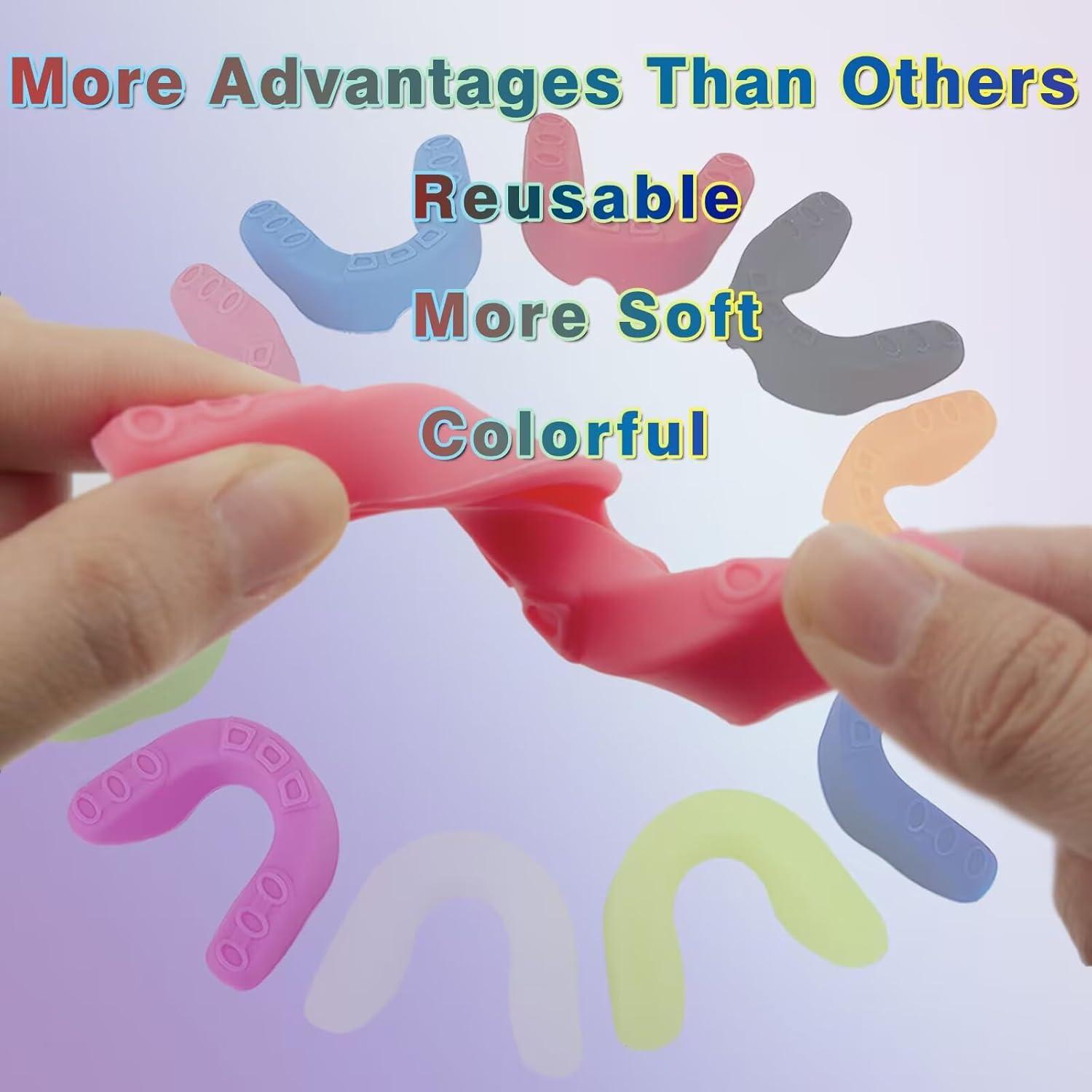 20 Protectores Bucales Deportivos ApexCraft - Silicona Grado Alimenticio