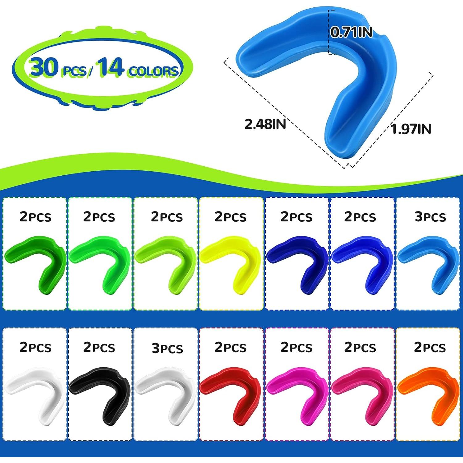 Paquete de 30 Protectores Bucales Fiada para Deportes Multicolor