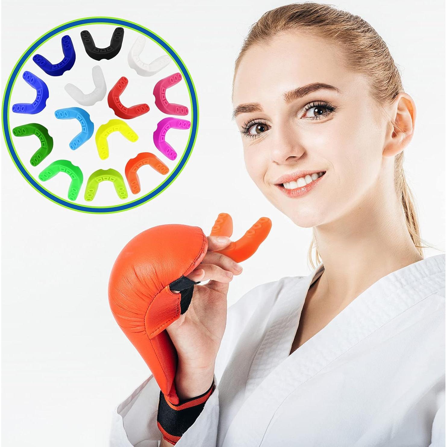 Paquete de 30 Protectores Bucales Fiada para Deportes Multicolor