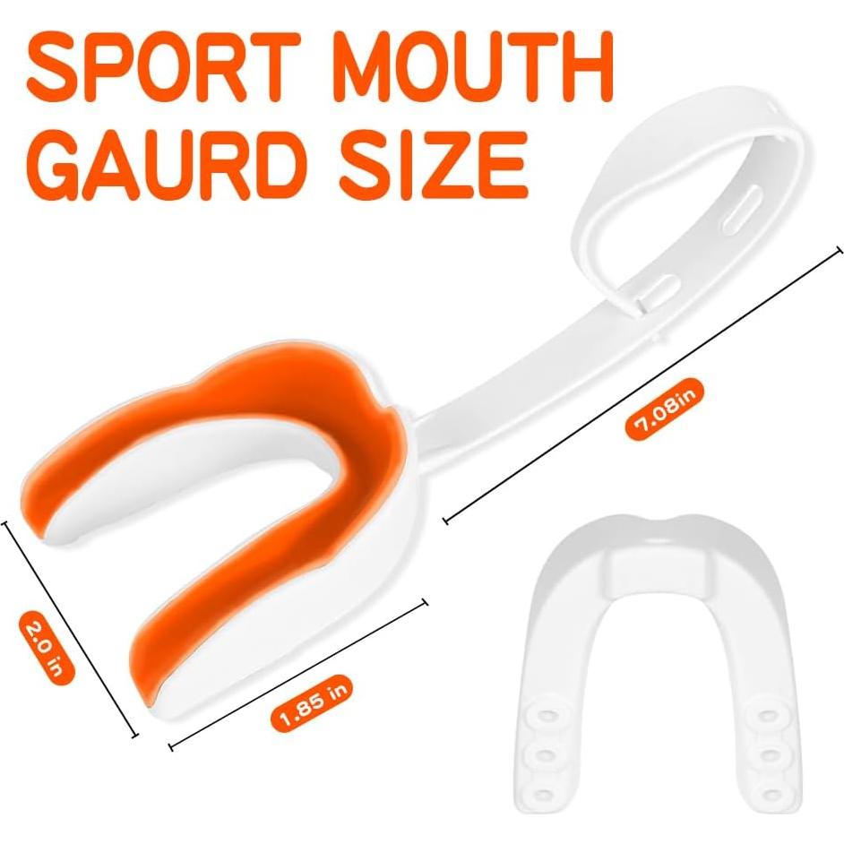 Paquete 2 Protectores Bucales KLASHE Rosa y Naranja para Deportes