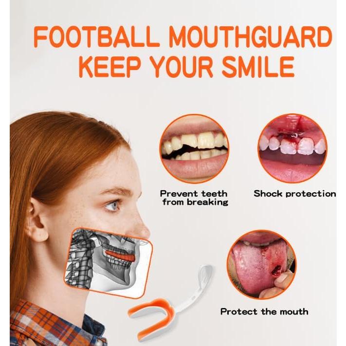 Paquete 2 Protectores Bucales KLASHE Rosa y Naranja para Deportes
