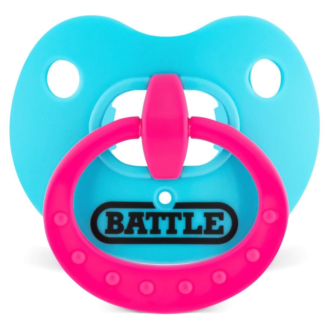 Protector Bucal Battle Sports Binky Oxygen Fútbol - Azul Bebé
