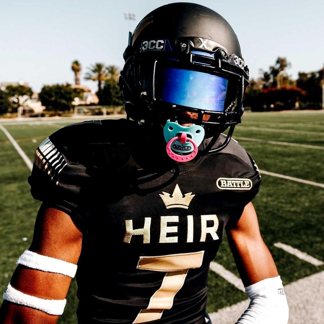 Protector Bucal Battle Sports Binky Oxygen Fútbol - Azul Bebé