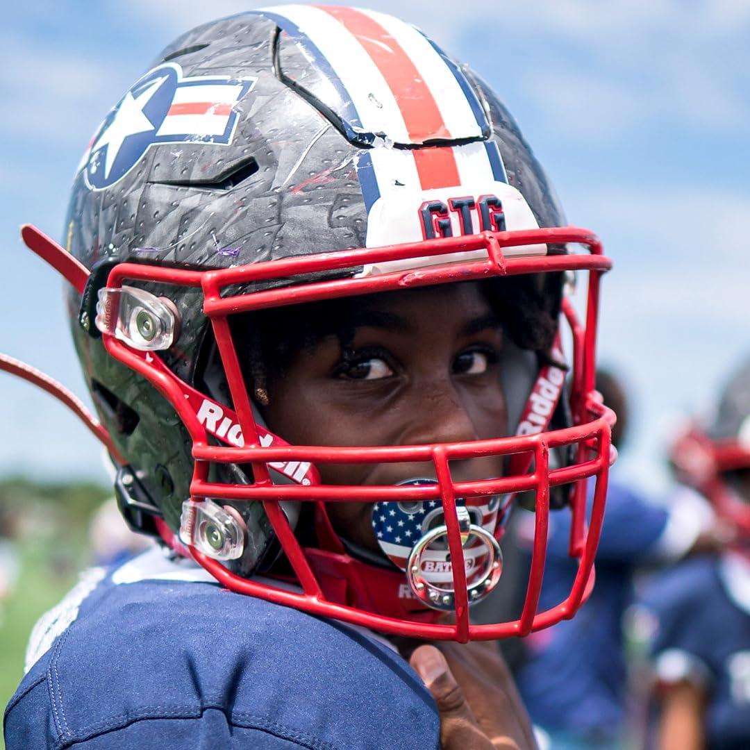 Protector Bucal Battle Sports Binky Oxygen Fútbol - Azul Bebé