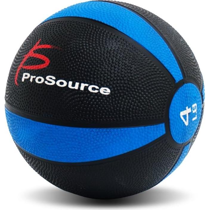 Balón Medicinal ProsourceFit 1.81 kg Azul/Negro para Fitness