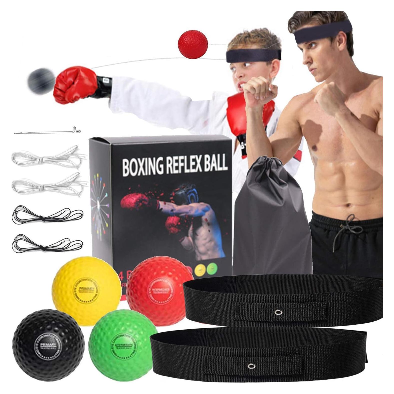 Bola de Reflexión Boxeo QINCLEARSA con Cinta Ajustable