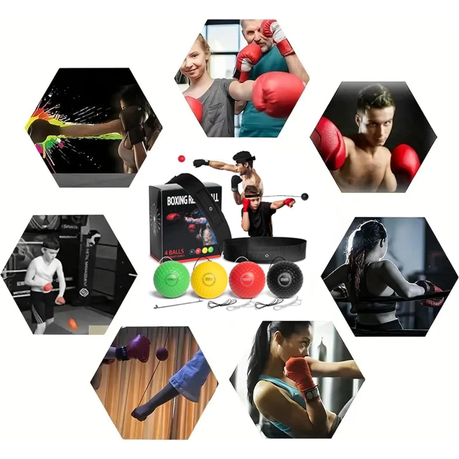 Bola de Reflexión Boxeo QINCLEARSA con Cinta Ajustable