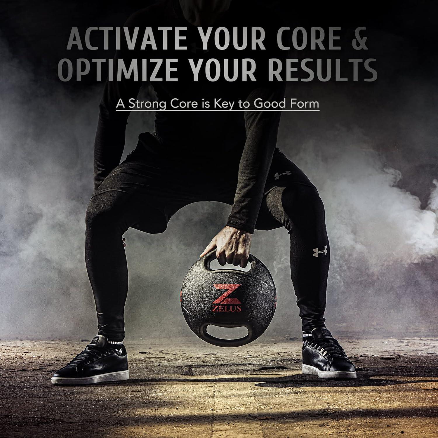 Bola de Medicina ZELUS 20 kg con Doble Agarre Texturizado