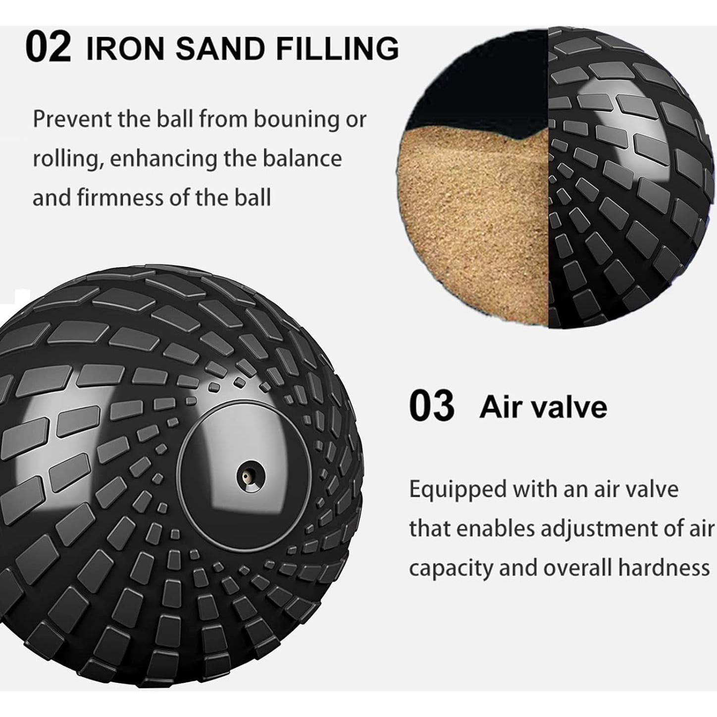 Bola de Medicina 4.5 kg STRPRETTY BASIC Negro Dinámico