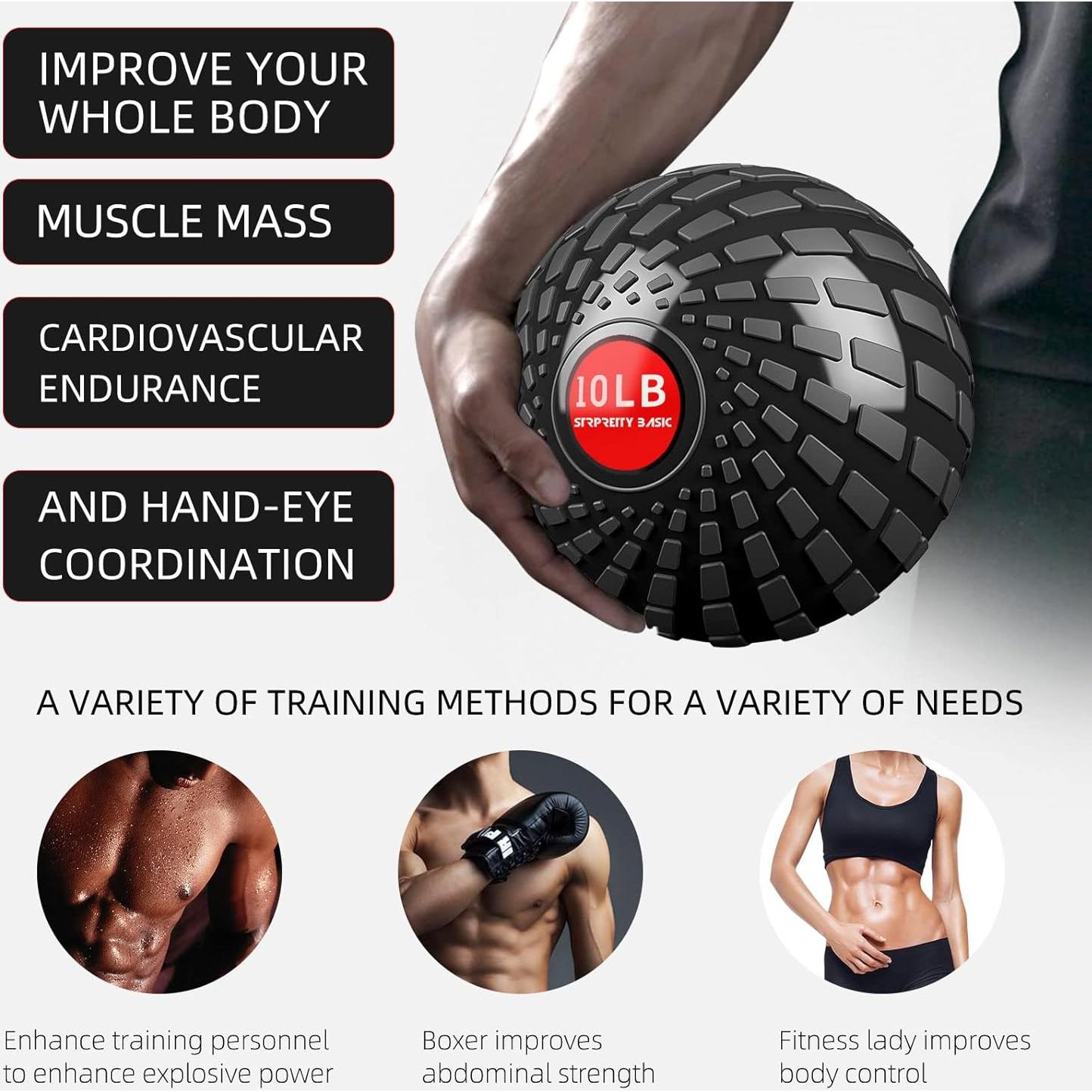 Bola de Medicina 4.5 kg STRPRETTY BASIC Negro Dinámico