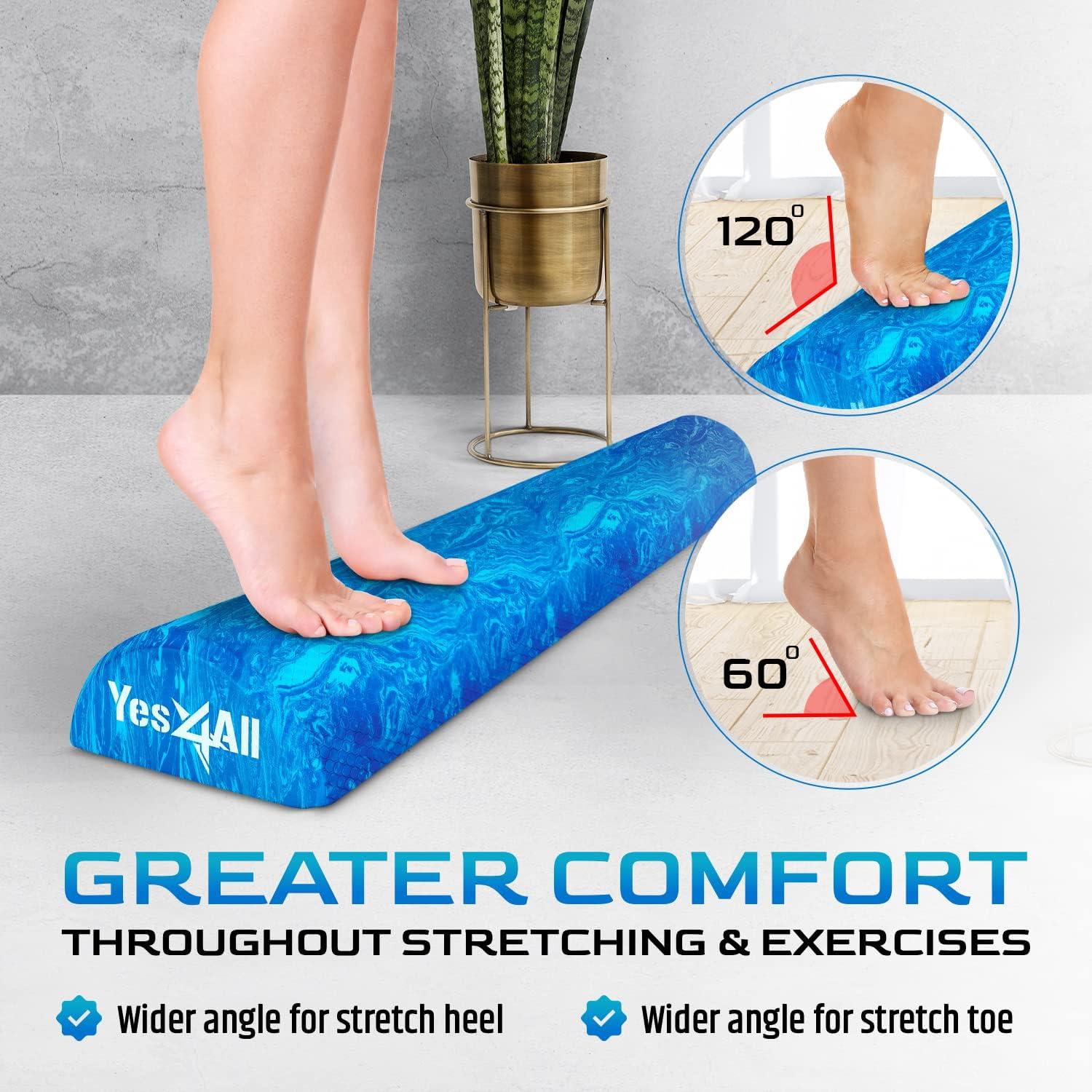 Rodillo de Espuma EVA Yes4All 91.44 cm Azul para Masaje