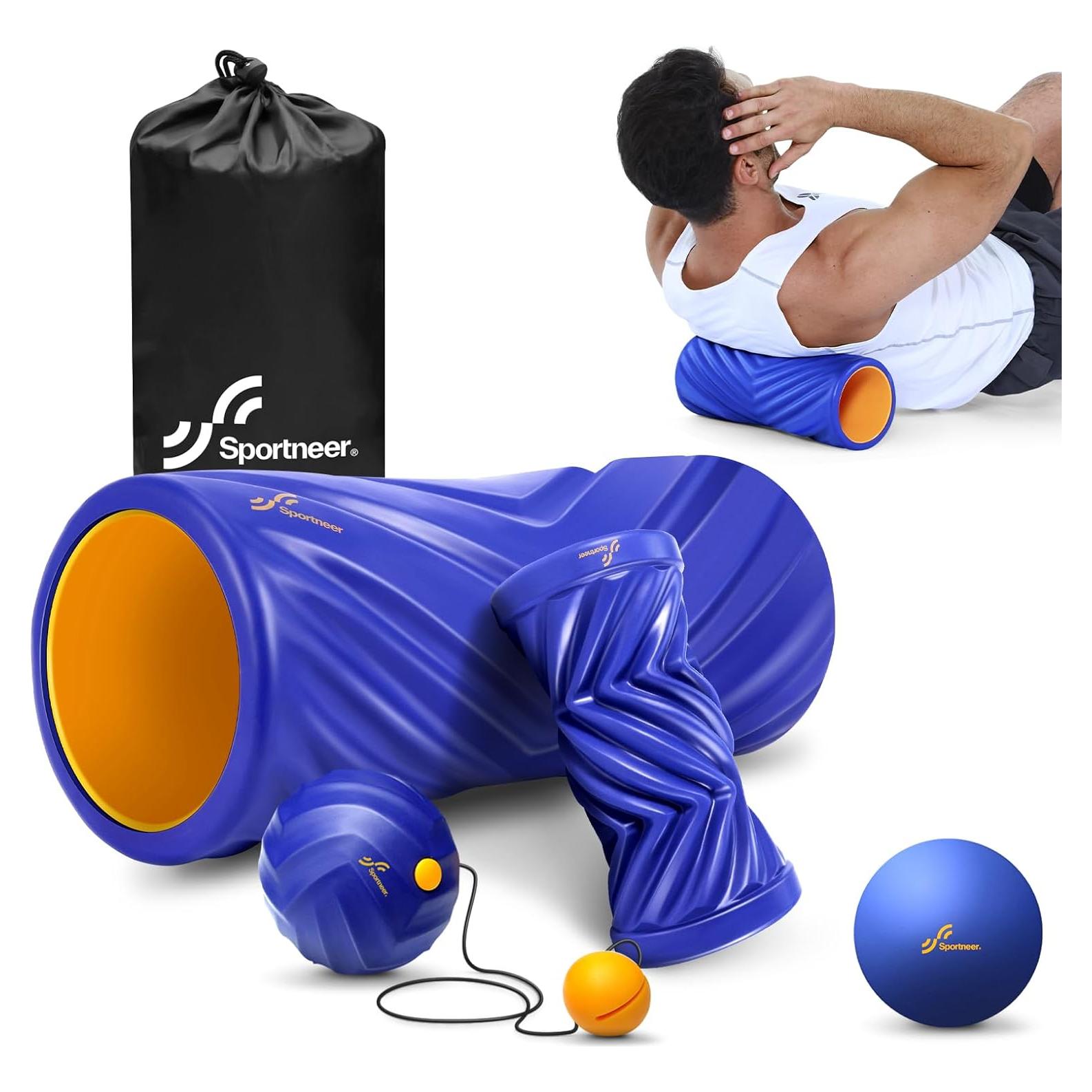 Conjunto de Rodillos de Espuma Sportneer 4 en 1 - Masaje Profundo