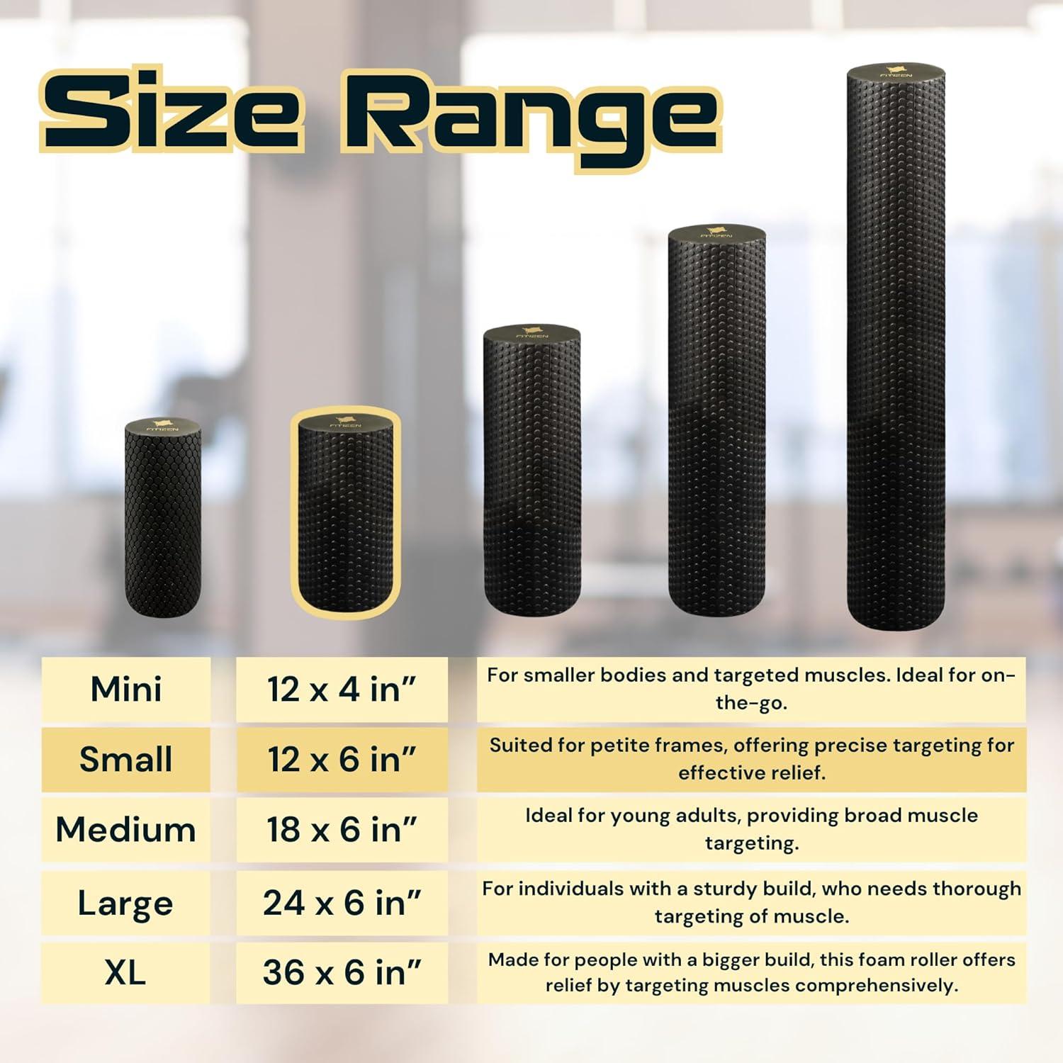 Rodillo de Espuma FITNATION Pequeño 30x15 cm para Masaje