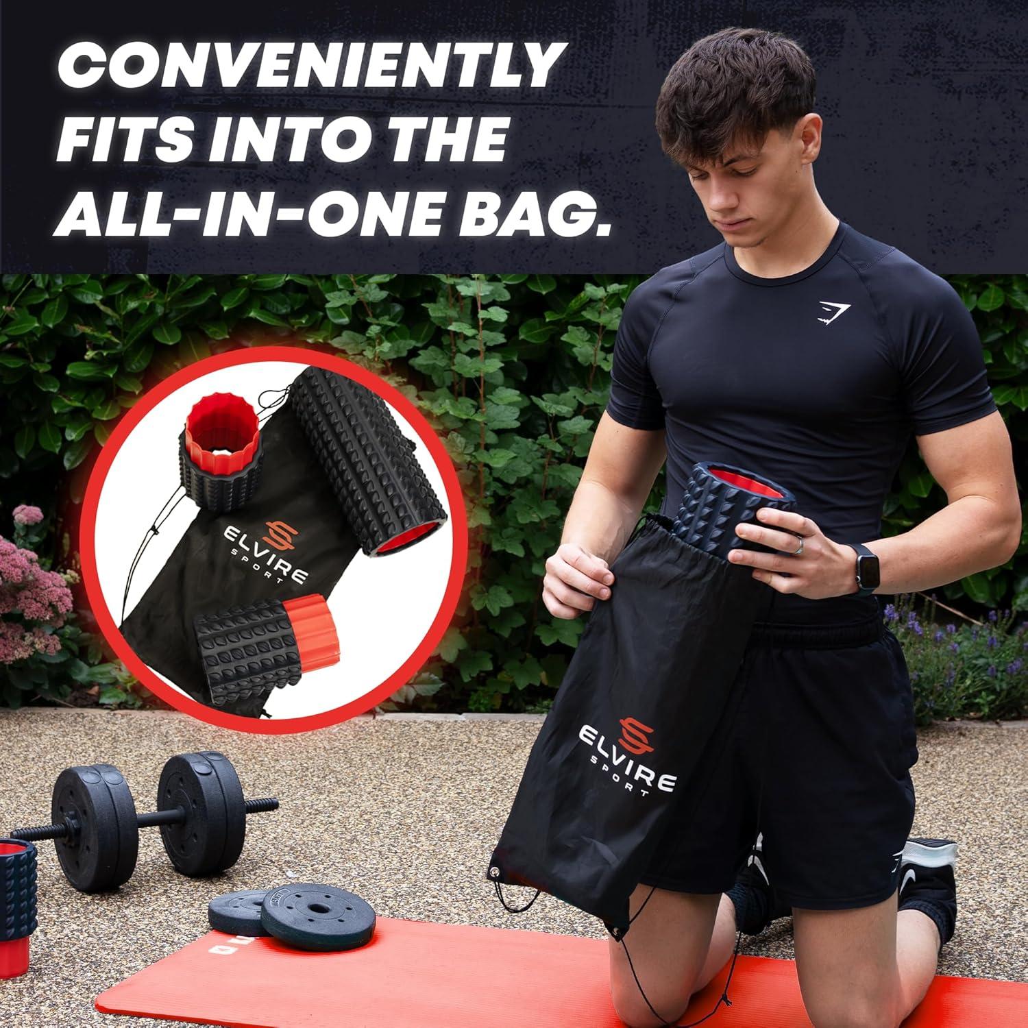 Rodillo de Espuma Largo 5-en-1 Elvire 58.42 cm para Terapia