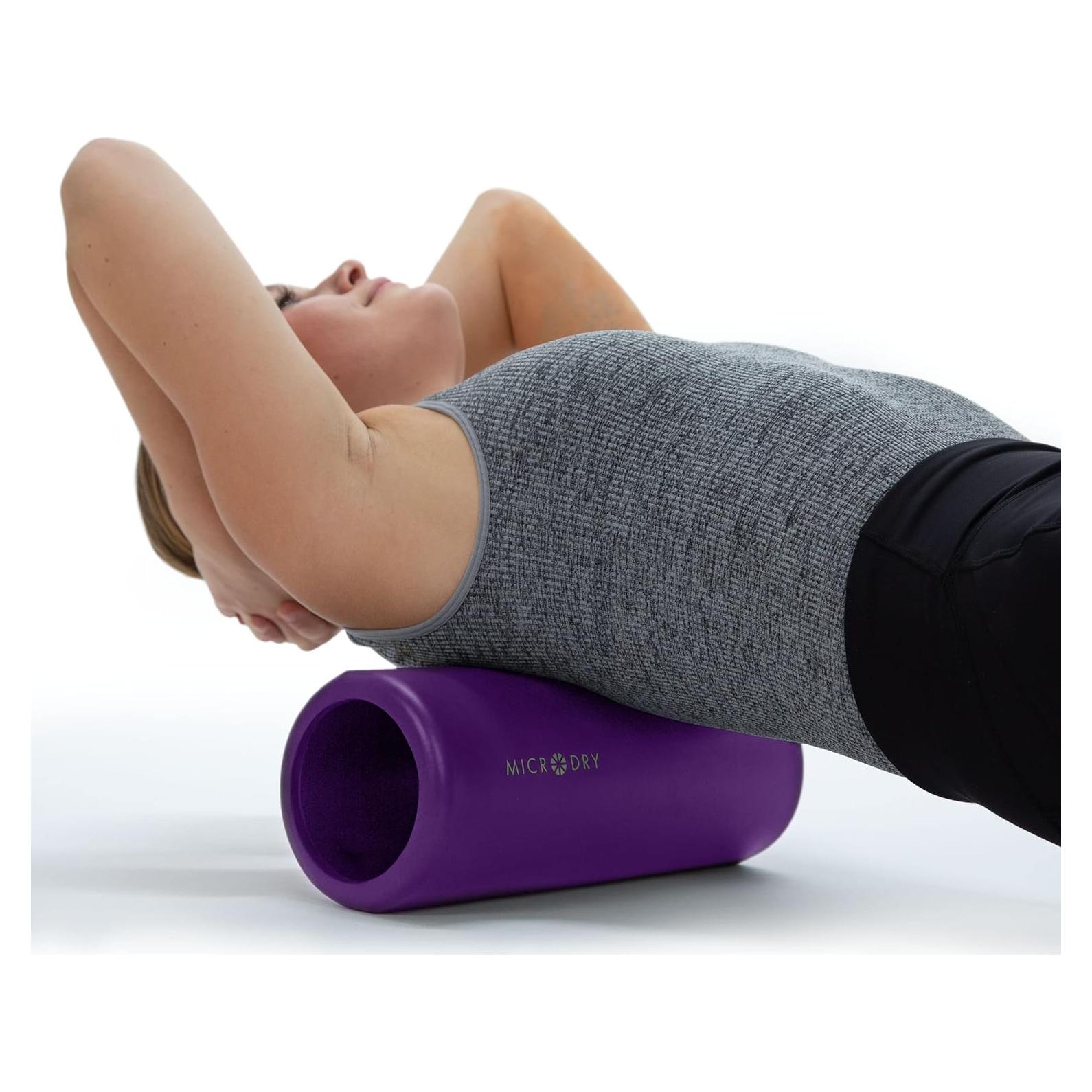 Rodillo de Espuma MICRODRY para Alivio Muscular 33x13.5cm Púrpura