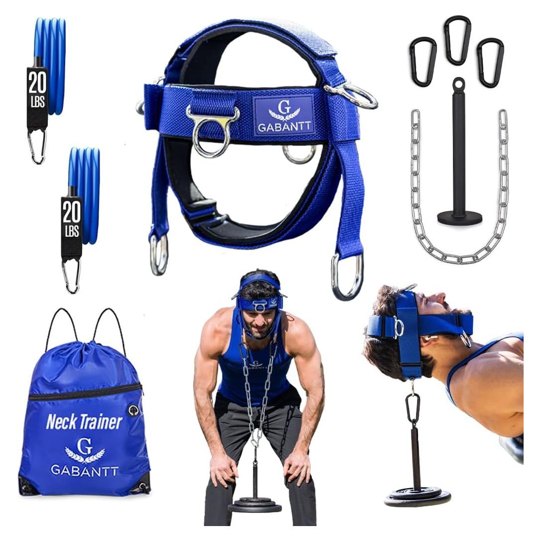 Ejercitador de Cuello G GABANTT Ajustable para Pesas 1.59 kg