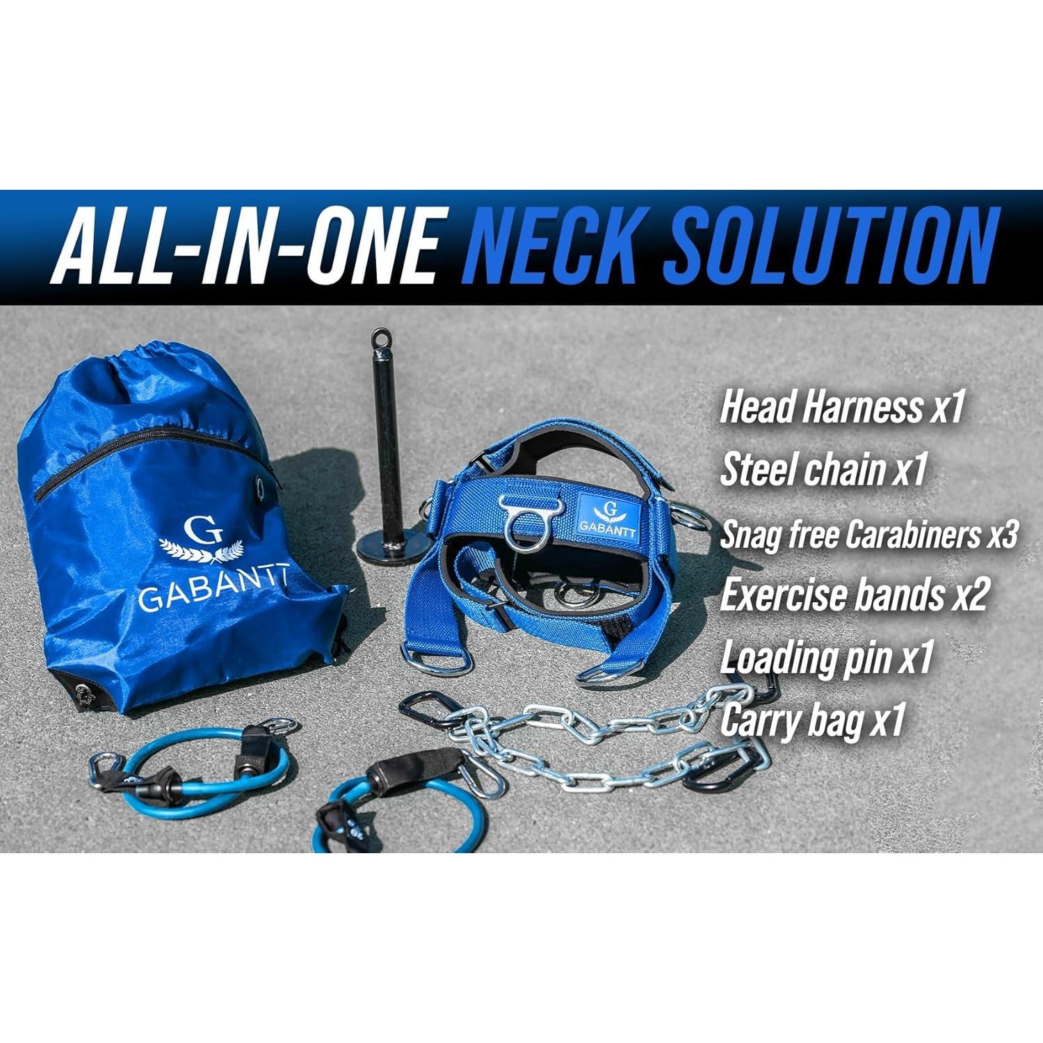 Ejercitador de Cuello G GABANTT Ajustable para Pesas 1.59 kg