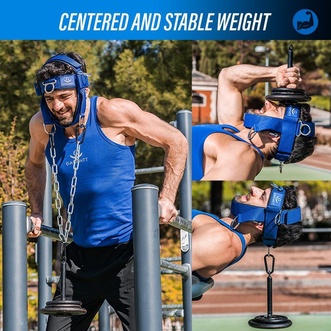 Ejercitador de Cuello G GABANTT Ajustable para Pesas 1.59 kg