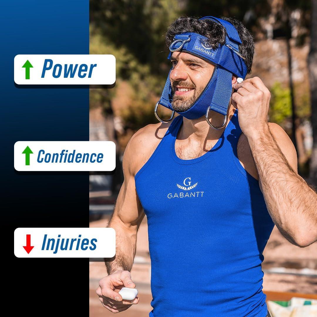 Ejercitador de Cuello G GABANTT Ajustable para Pesas 1.59 kg