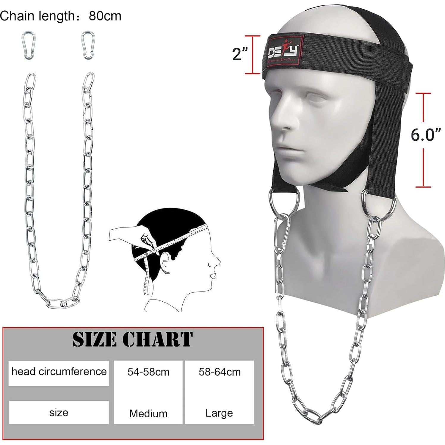 Arnés de Cuello Defy para Levantamiento de Pesas - Ajustable