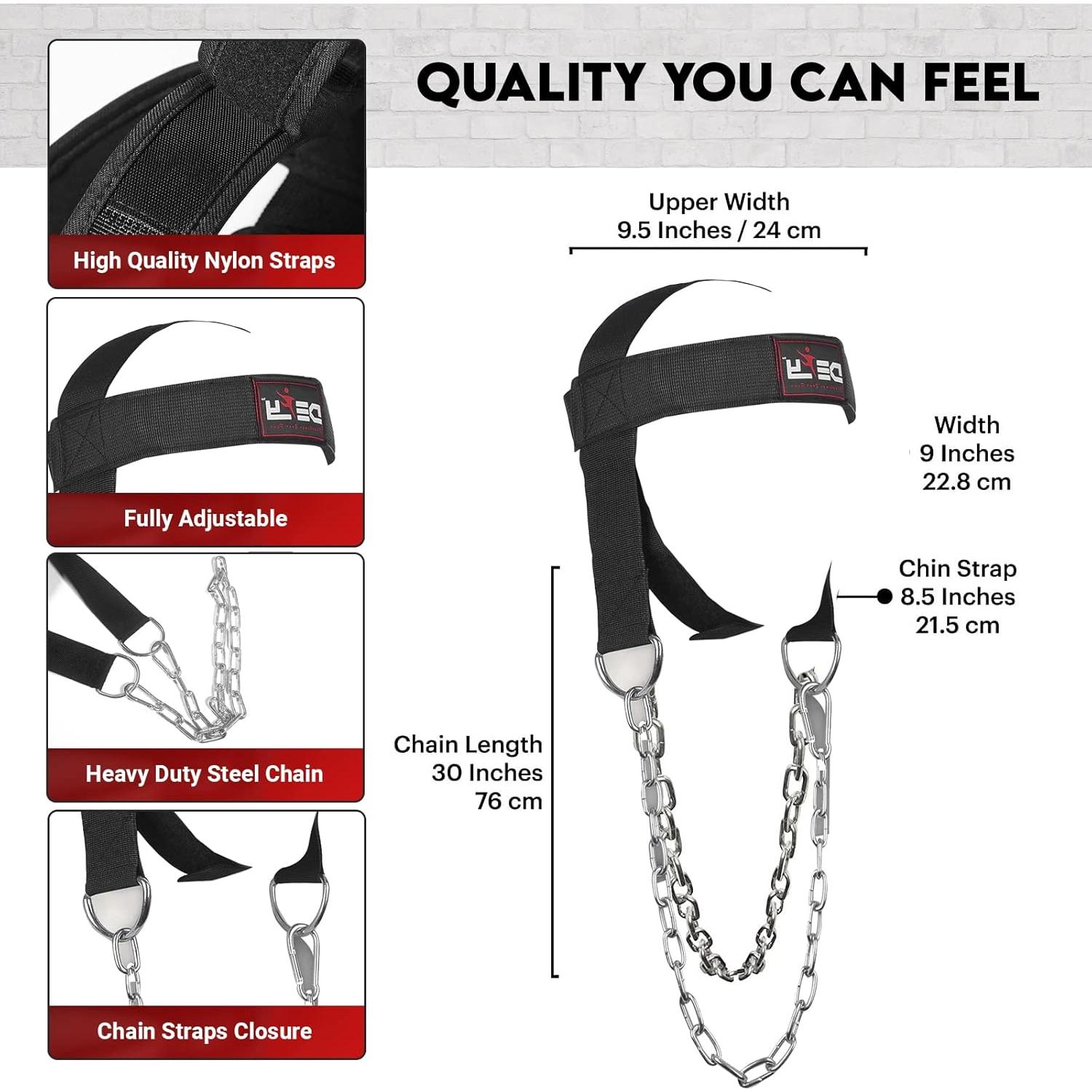 Arnés de Cuello Defy para Levantamiento de Pesas - Ajustable