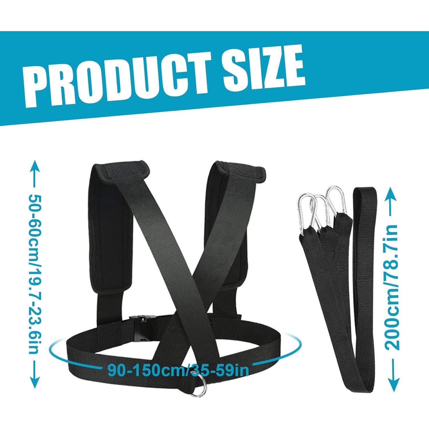 Kit de Arnés de Trineo YNXing para Entrenamiento de Fuerza