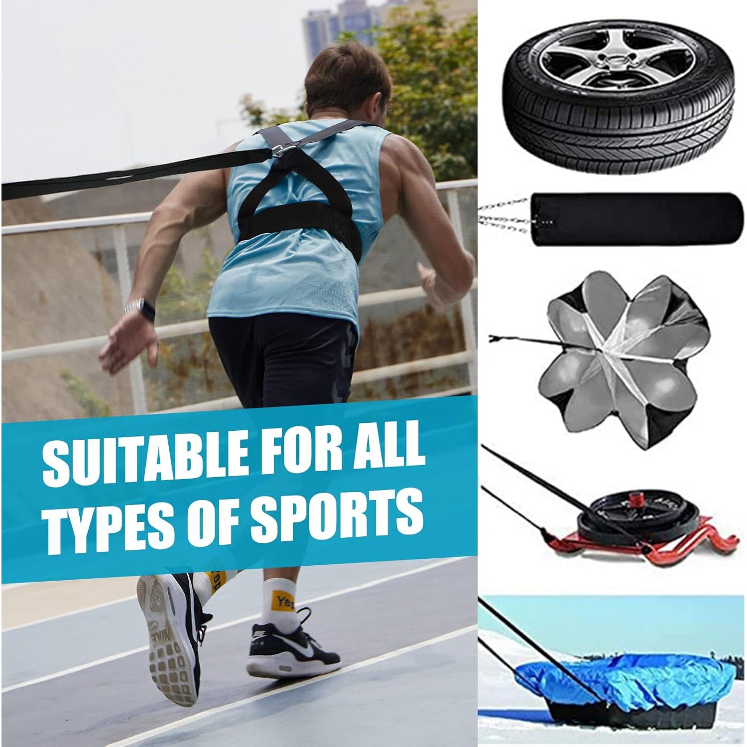 Kit de Arnés de Trineo YNXing para Entrenamiento de Fuerza