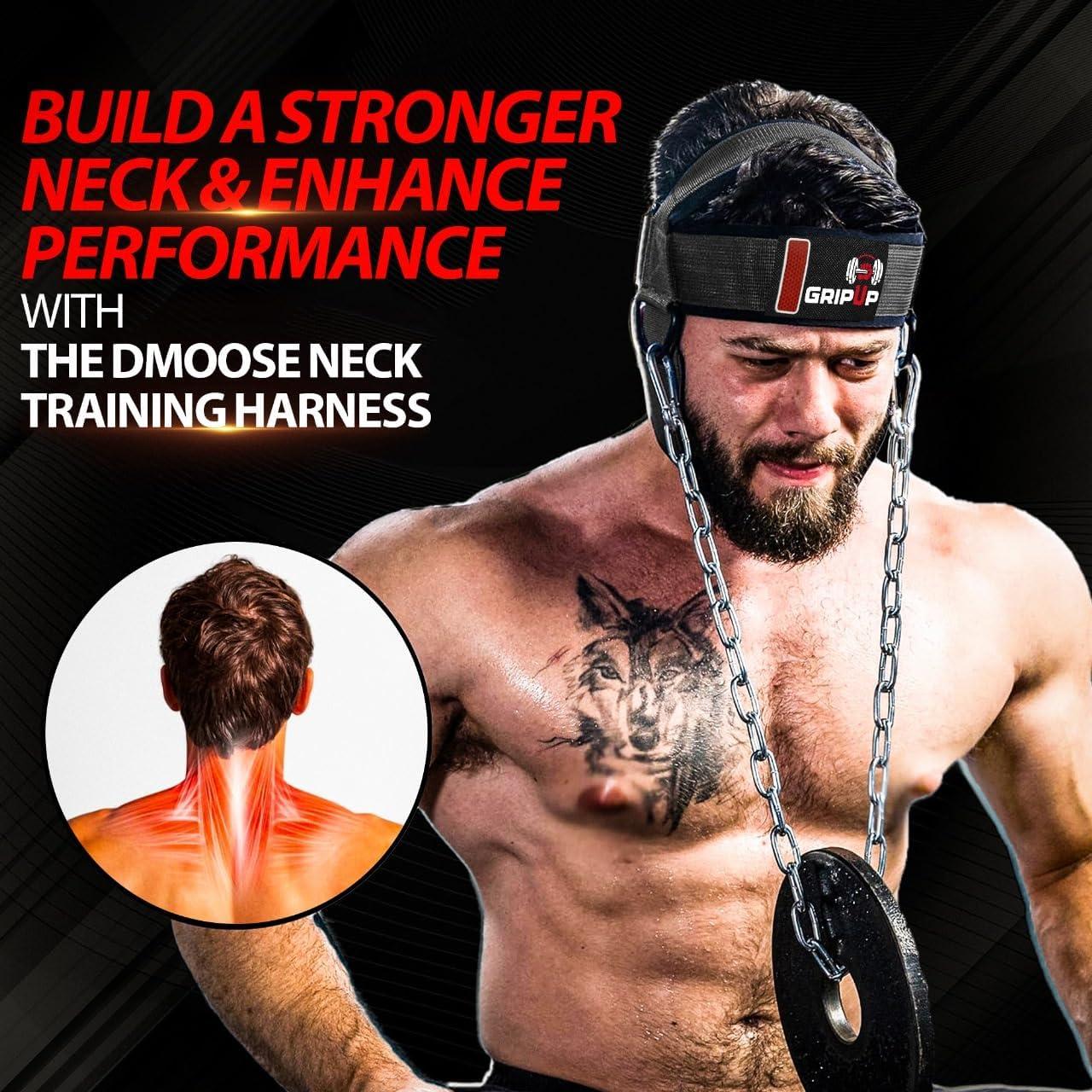 Arnés para Cuello GripUp - Entrenador de Fuerza Ajustable
