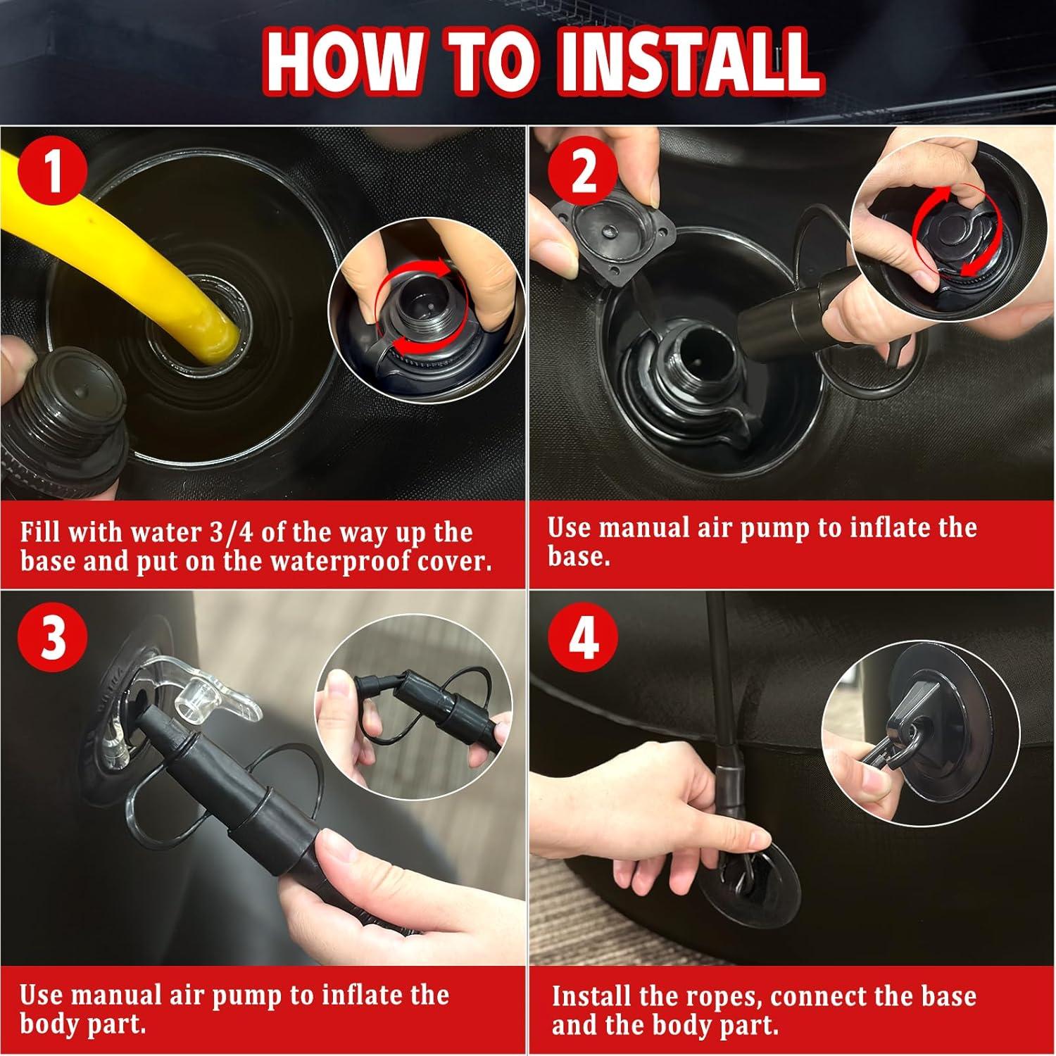 Saco de Boxeo Digi 180cm con Soporte, Guantes y Bomba