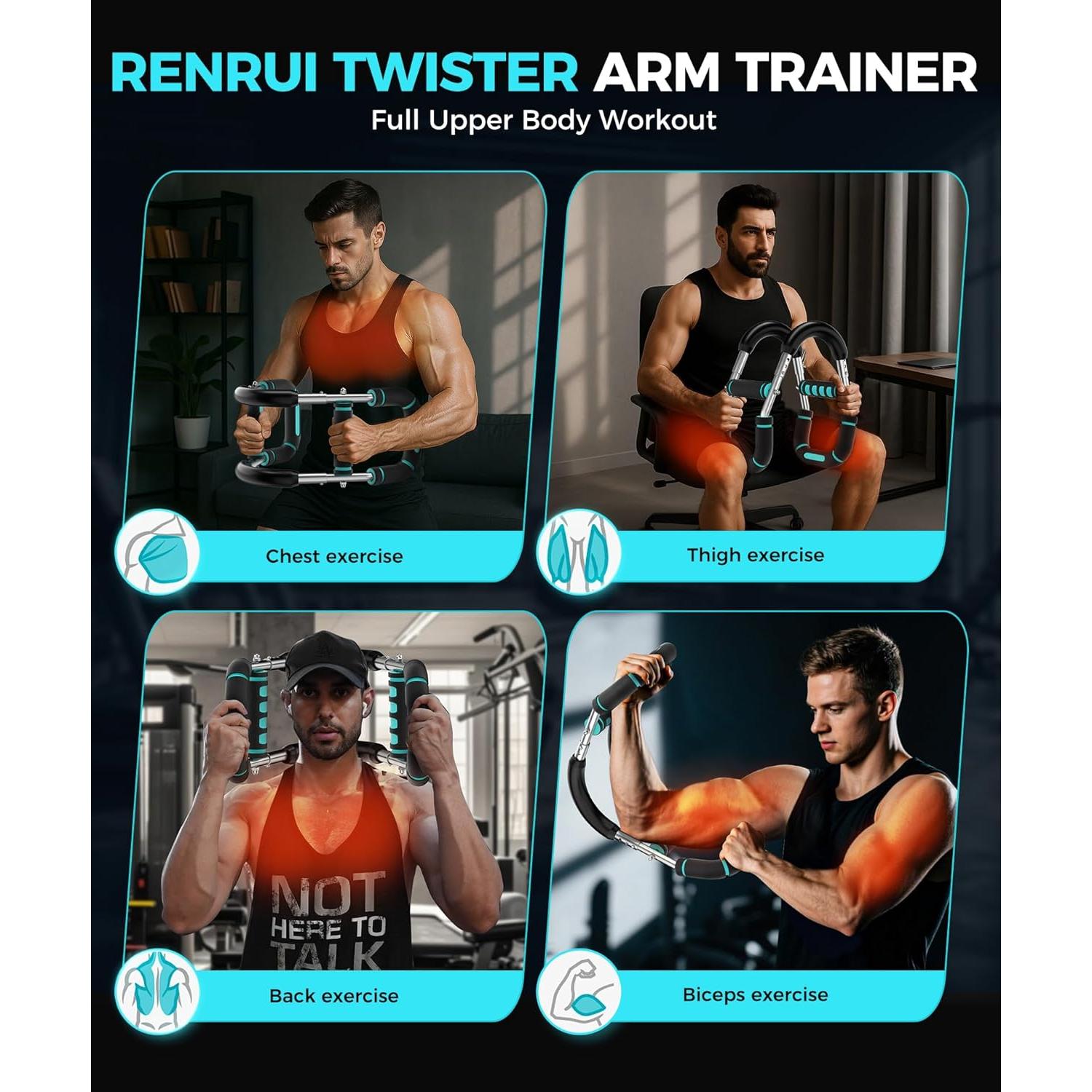 Entrenador de Brazos Twister RENRUI BLQ-01-B 5 Niveles 18-59 kg