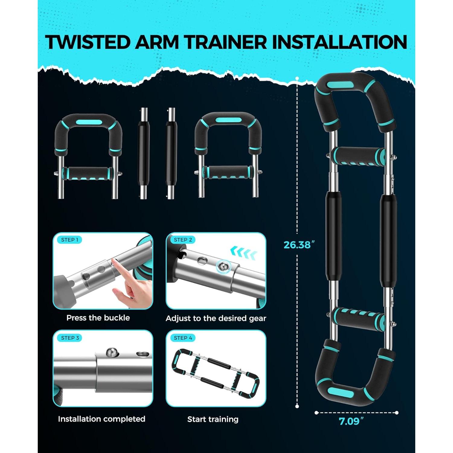 Entrenador de Brazos Twister RENRUI BLQ-01-B 5 Niveles 18-59 kg