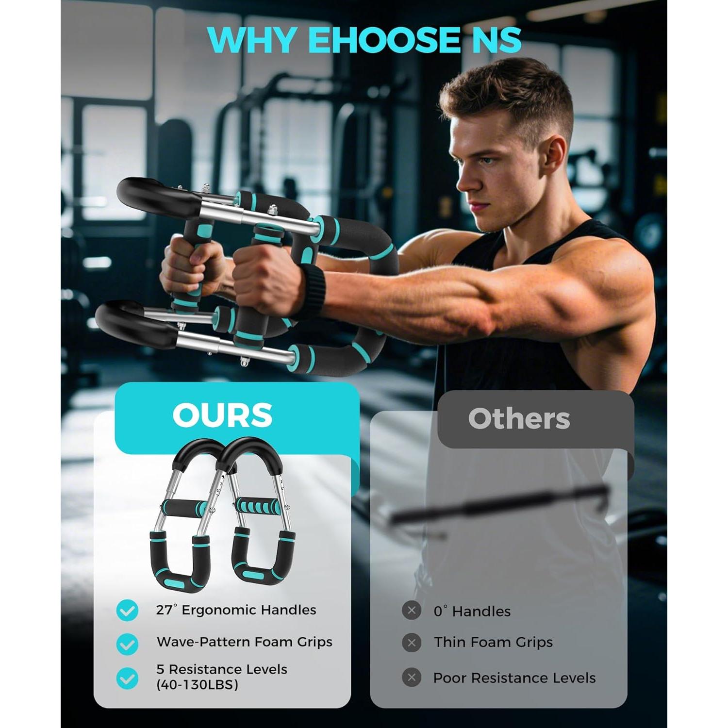 Entrenador de Brazos Twister RENRUI BLQ-01-B 5 Niveles 18-59 kg