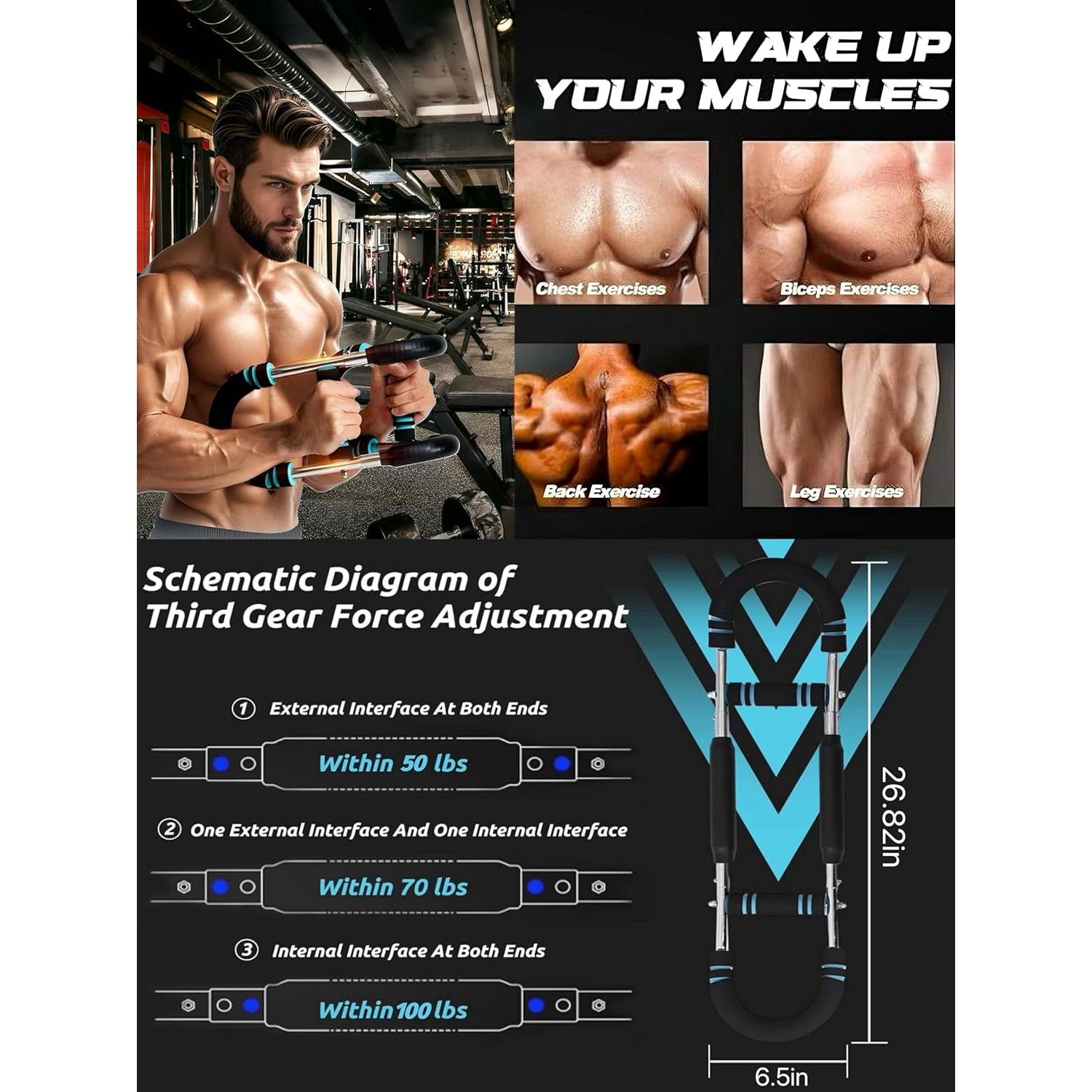 Entrenador de brazos Twister MAMA EVE, 50-100 lb ajustable