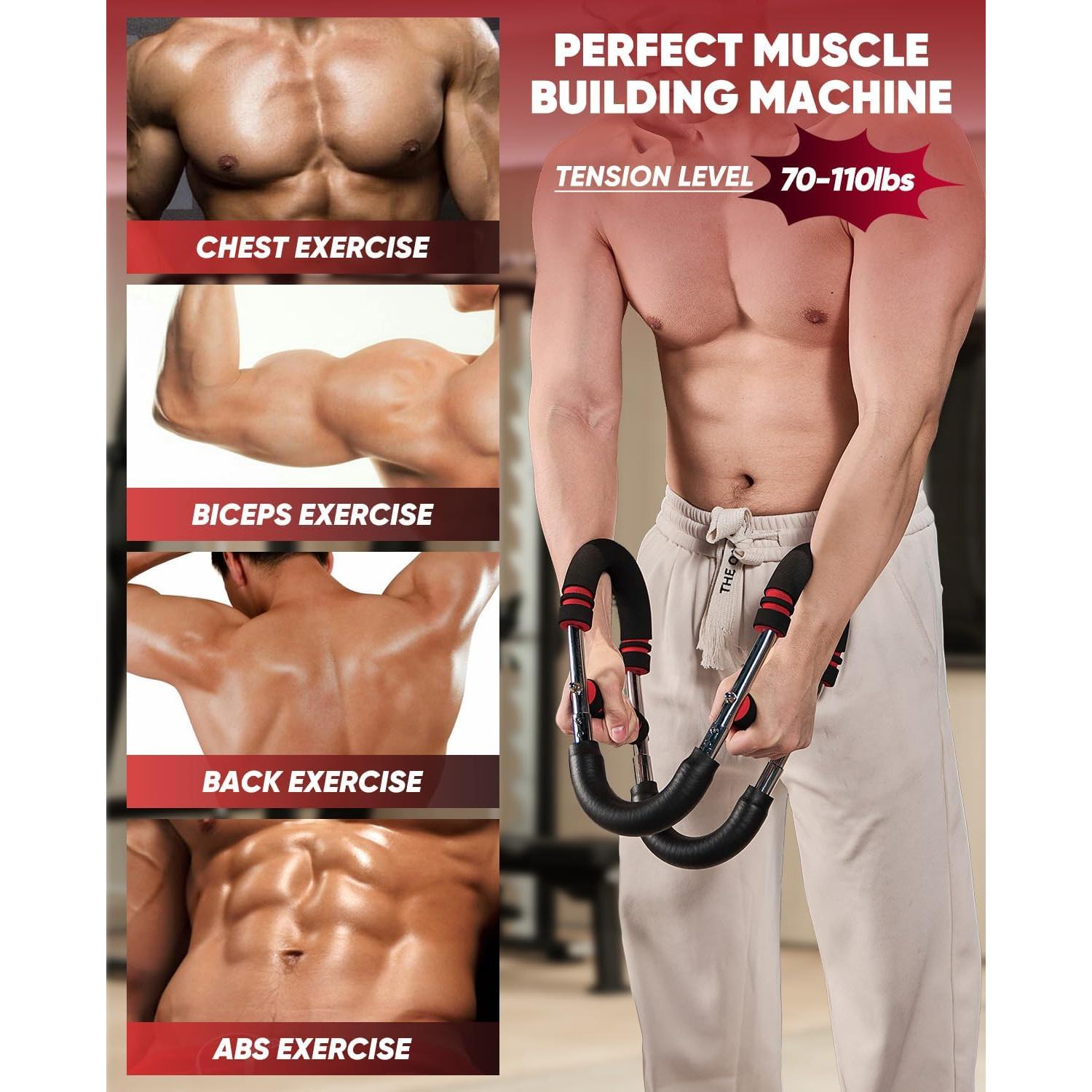 Entrenador de Brazos Saker CP84844-X59278, Resistencia Ajustable 31-50kg