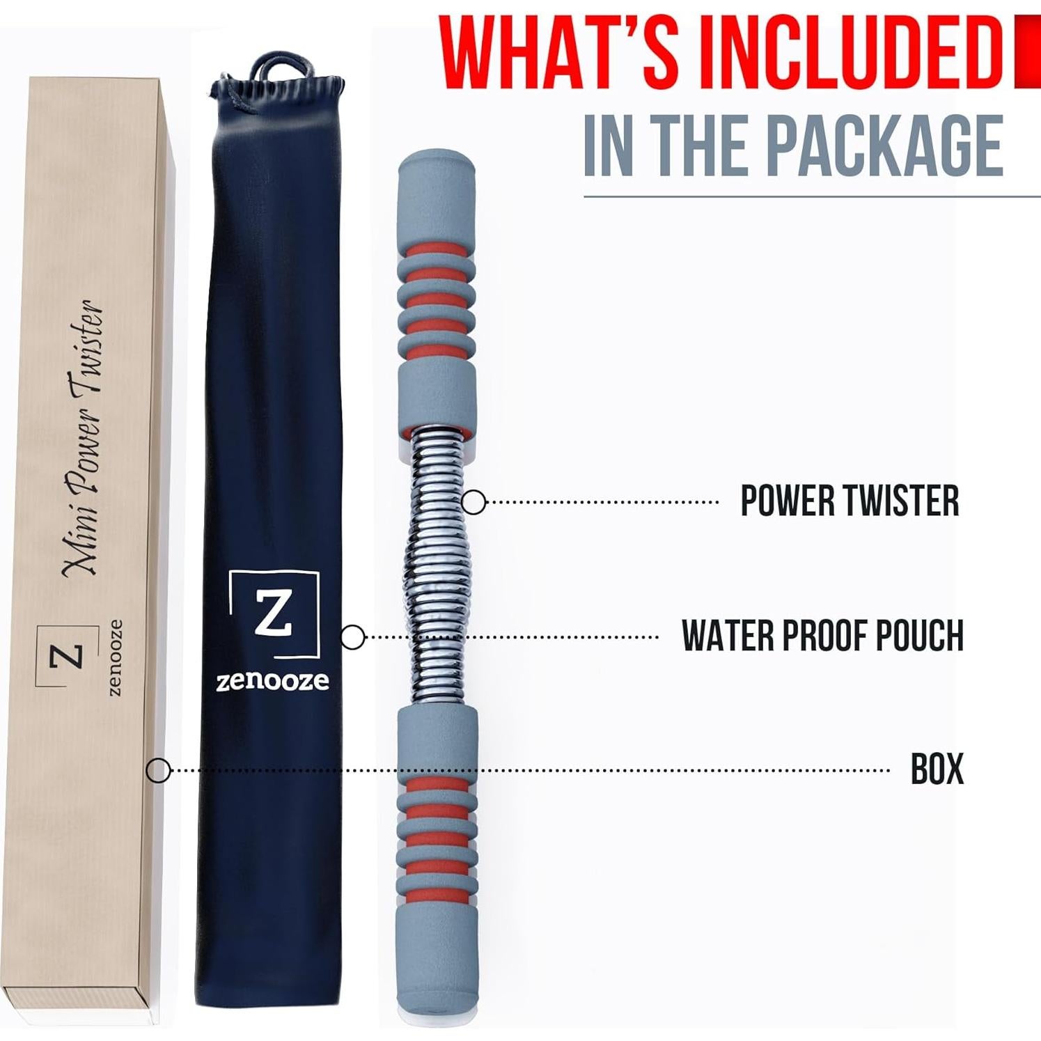 Barra Power Twister Zenooze 9.98-19.96 kg para Ejercicio