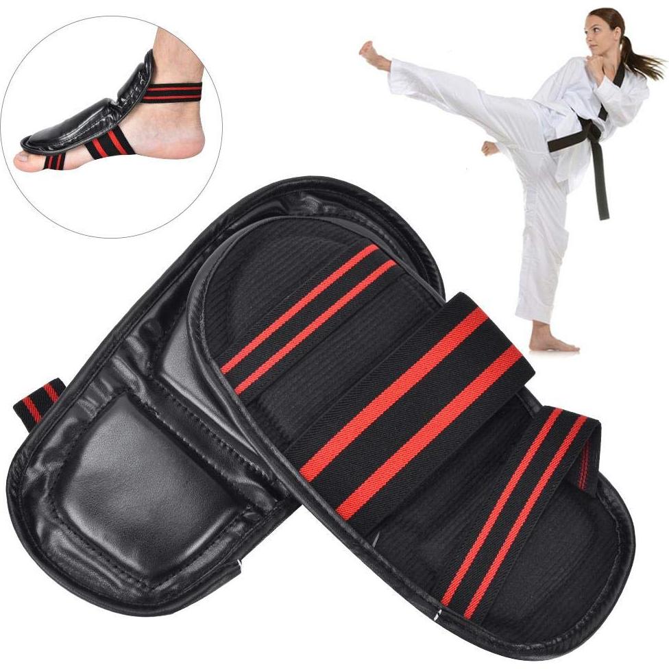 Protector de Empeine Unisex Taekwondo EVA Negro 24x14cm