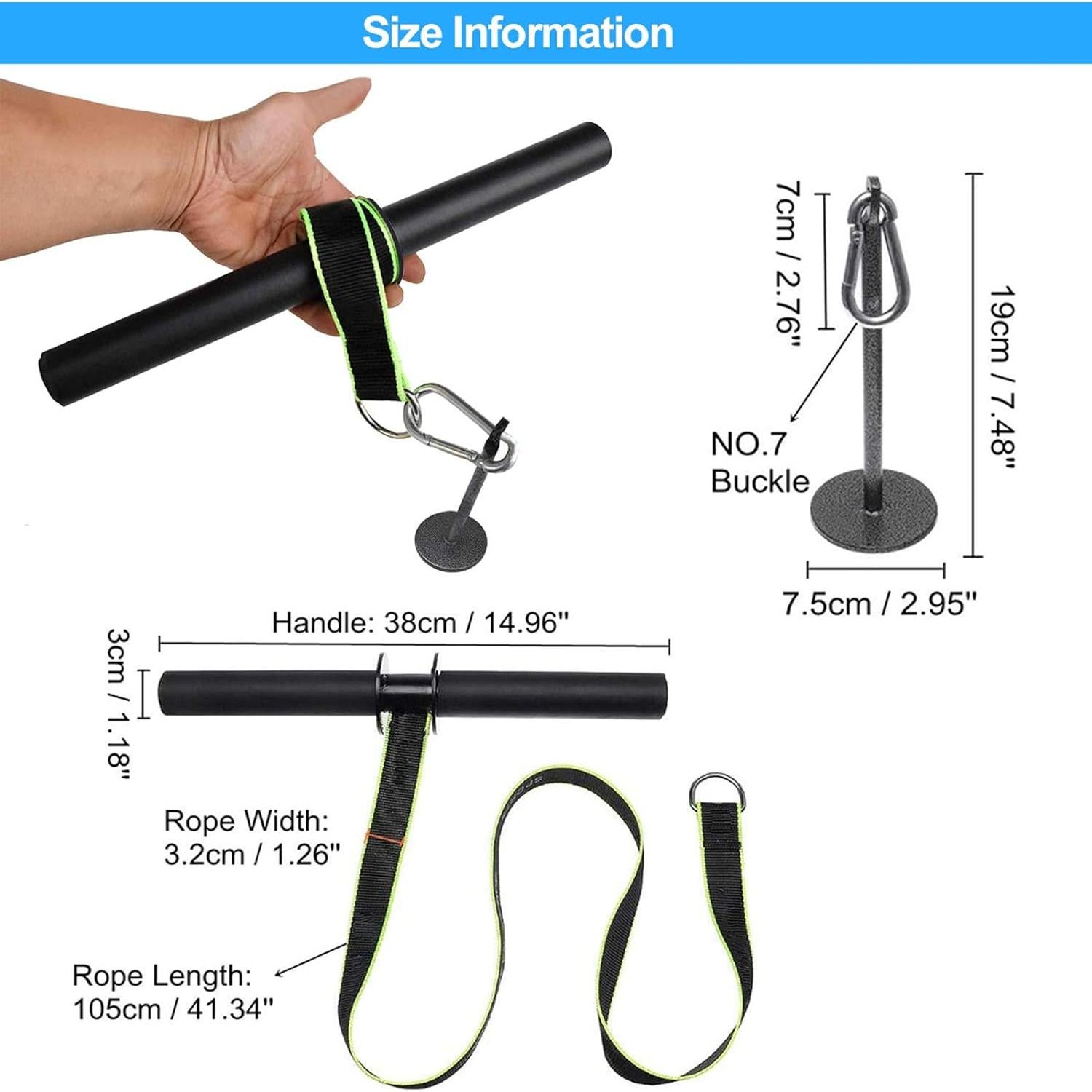 Rodillo de Muñeca y Antebrazo Yamyshine - Entrenador de Fuerza