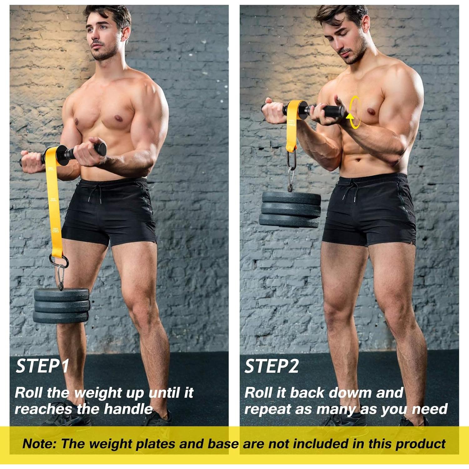 Fortalecedor de Antebrazo VAIIO con Rodillo y Bloqueo Rápido