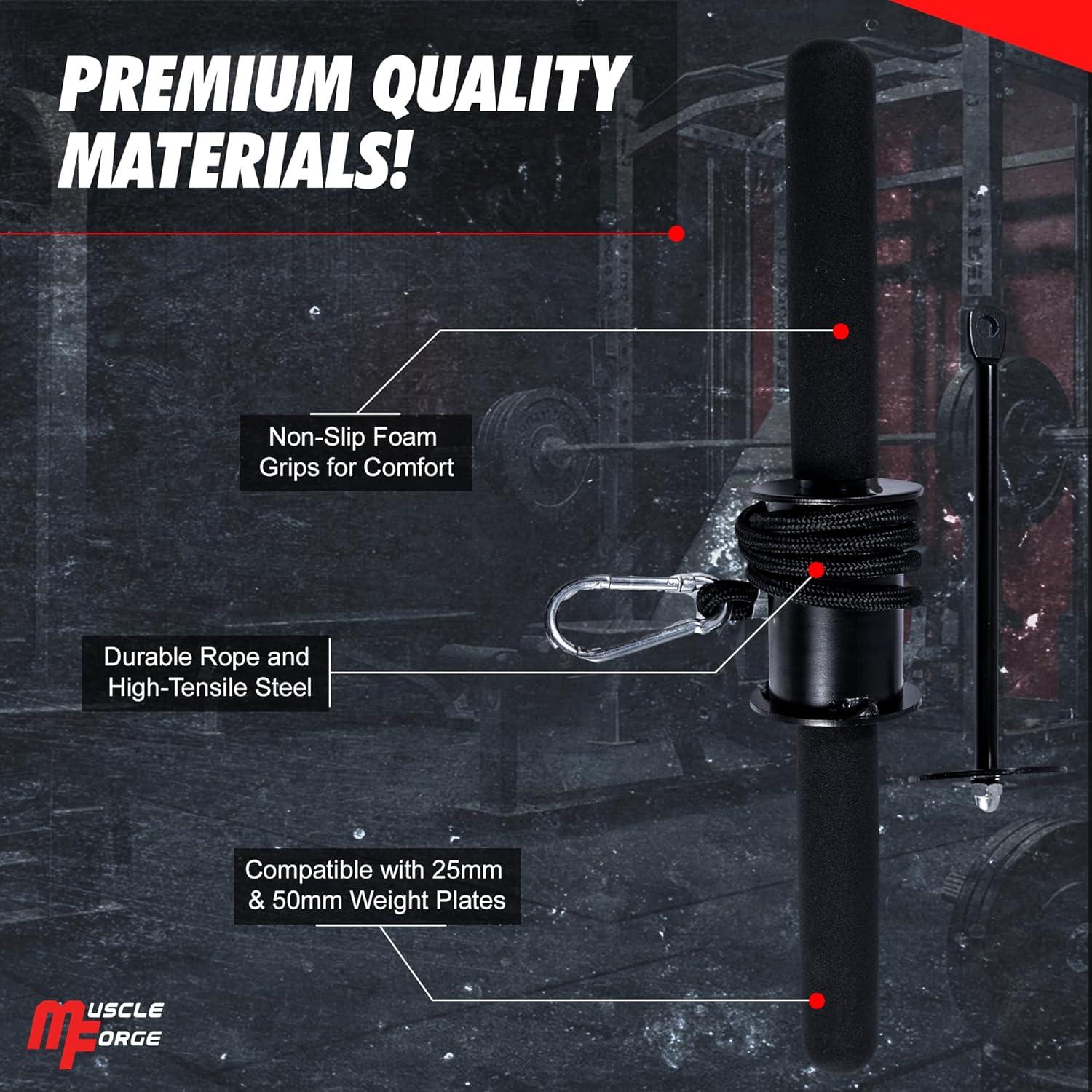 Rodillo de Muñeca MuscleForge para Fortalecimiento de Antebrazo