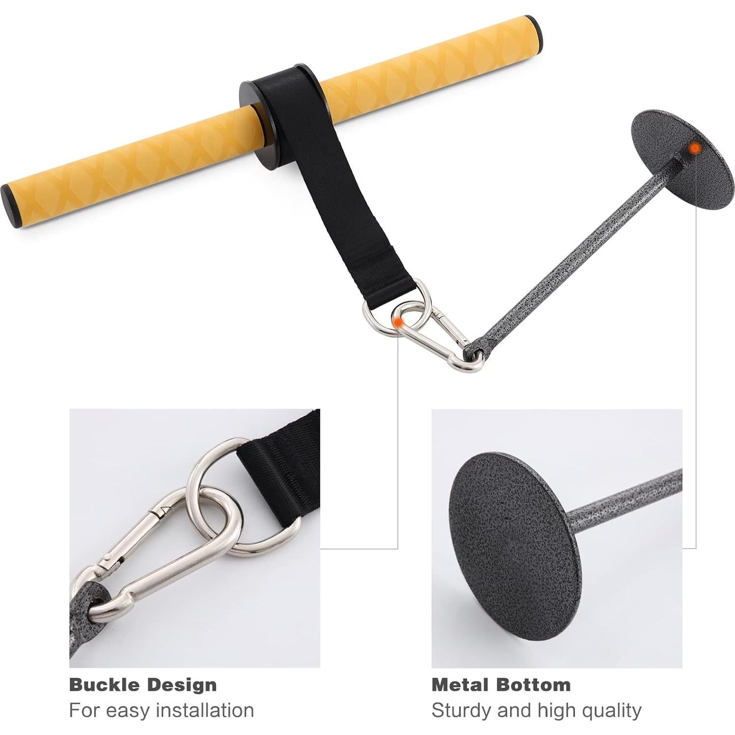 Rodillo de Muñeca PELLOR para Ejercicio de Antebrazo - 0.79 kg