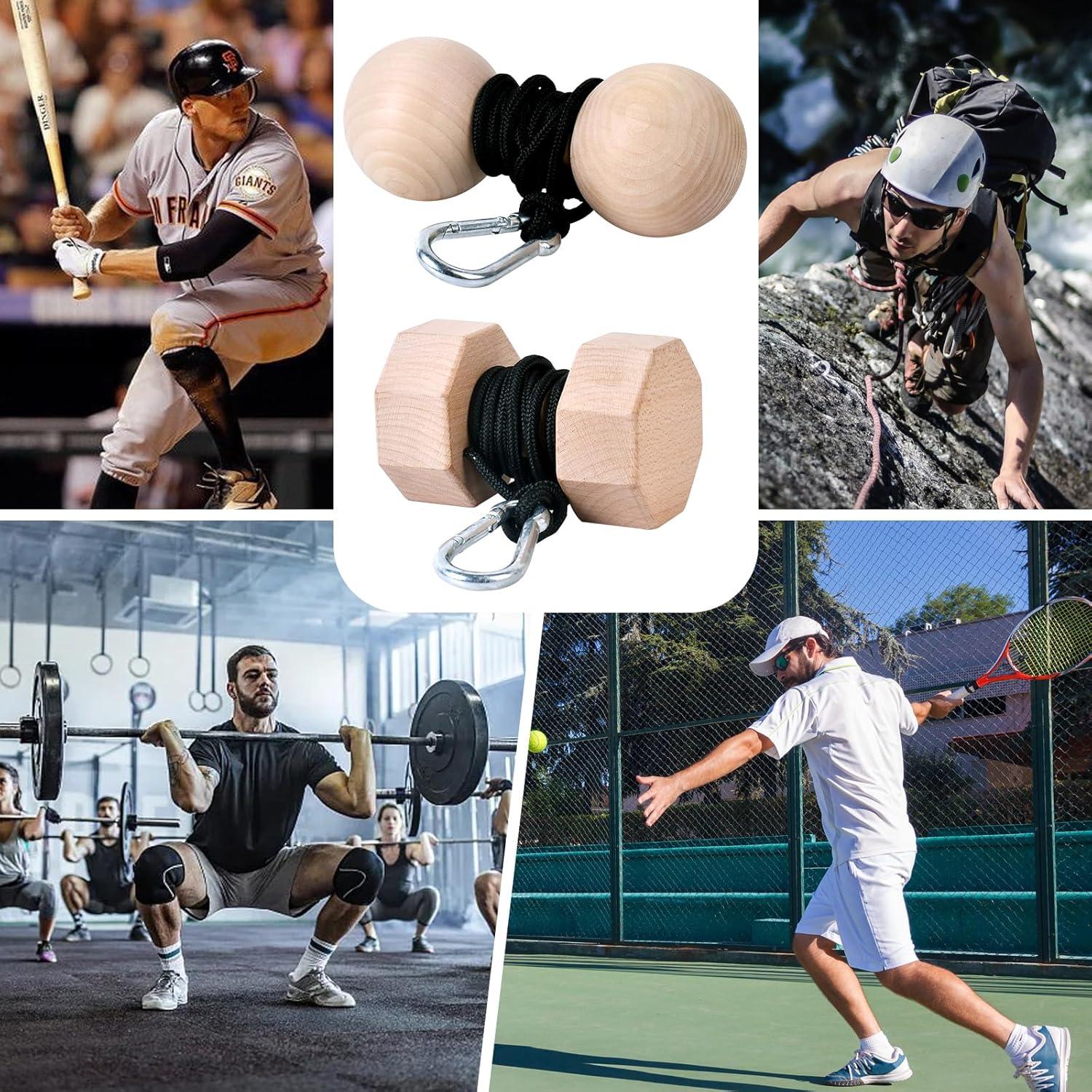 Rodillo de Muñeca YCHLCHL para Fortalecer Antebrazos y Dedos