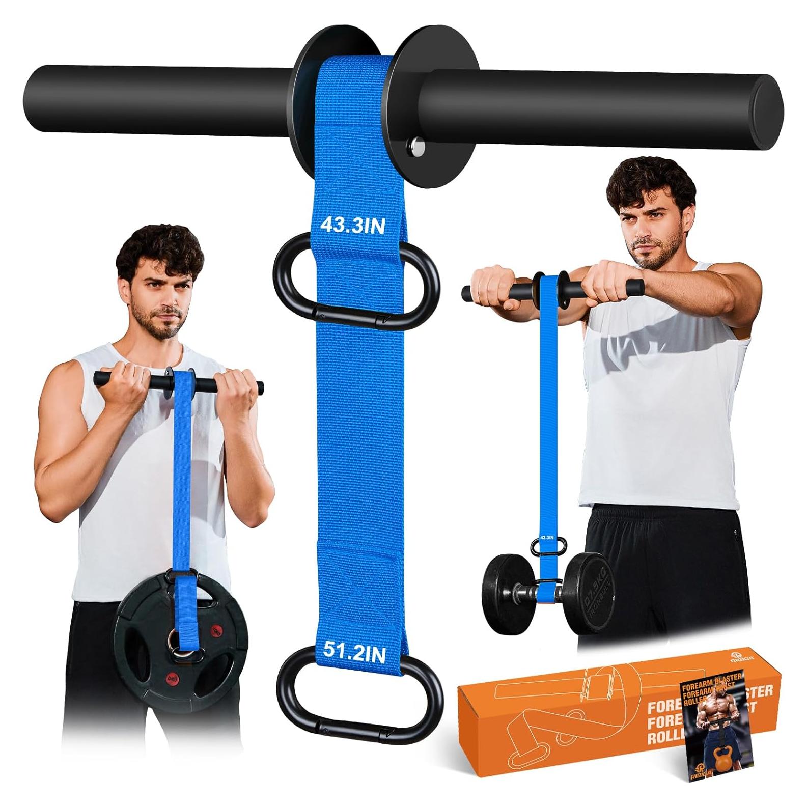 Fortalecedor de Antebrazo RIQIGA con Rodillo de Muñeca 130 cm