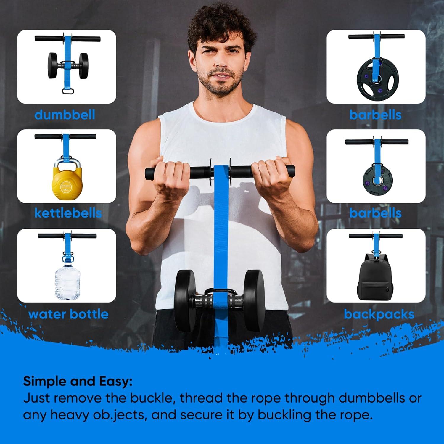 Fortalecedor de Antebrazo RIQIGA con Rodillo de Muñeca 130 cm