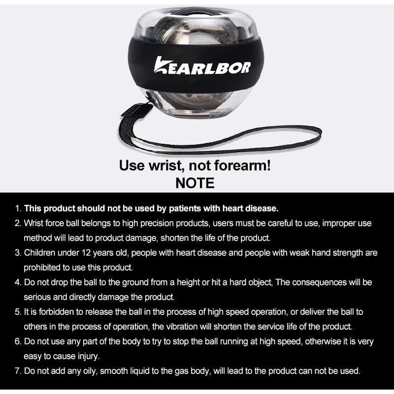 Bola Giroscópica de Entrenamiento Kearlbor 1 - Fortalece Muñeca y Antebrazo